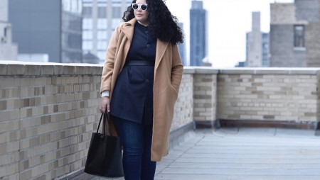 femme pulpeuse à la mode